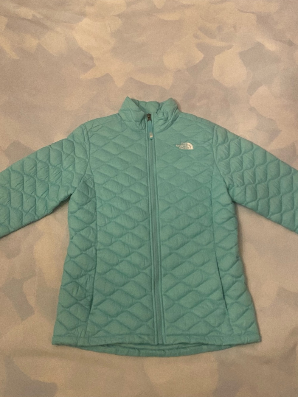 🦋Turquoise North Face Waterproof Quilted Jacket!